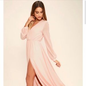 Lulu’s Blush Pink Maxi Dress